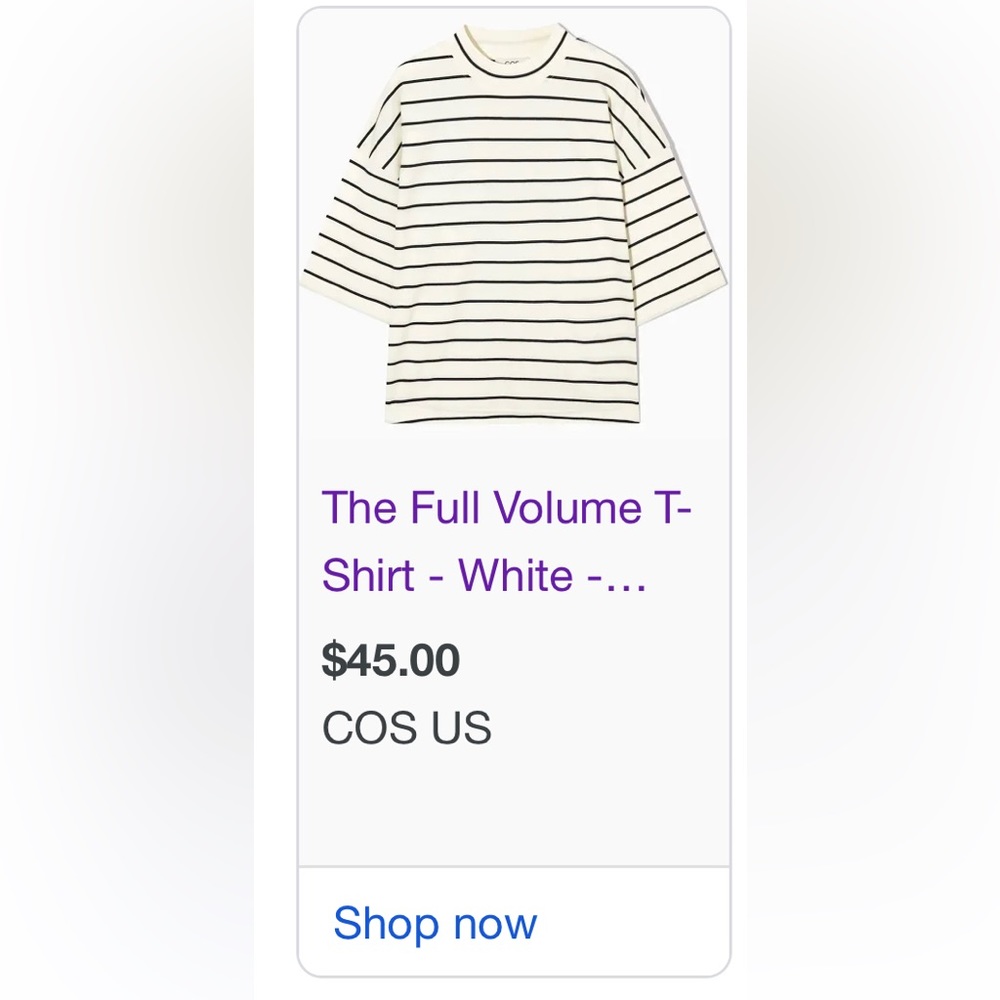 COS mockneck full volume t-shirt
